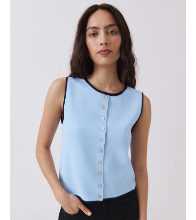 Chaleco Vivos Contraste Botones | MULAYA