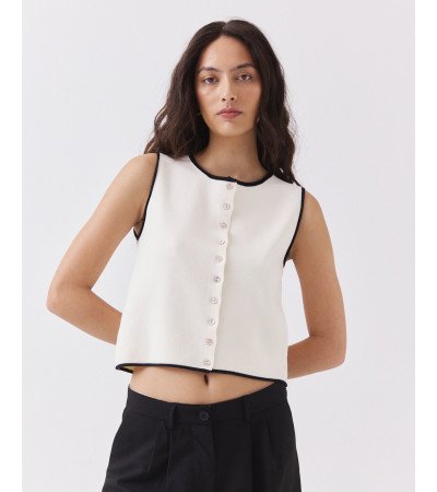 Chaleco Vivos Contraste Botones | MULAYA