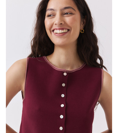 Chaleco Vivos Contraste Botones | MULAYA