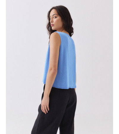 Chaleco Punto Cuello V | MULAYA