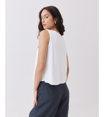 Chaleco Punto Cuello V | MULAYA