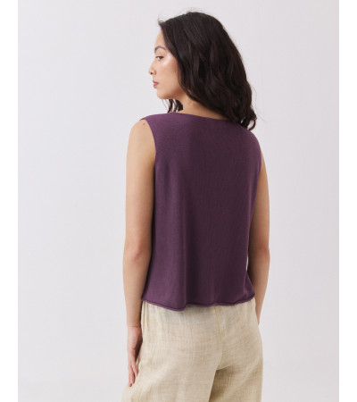 Chaleco Punto Cuello V | MULAYA