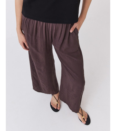 Pantalón Wide Leg Elástico | MULAYA