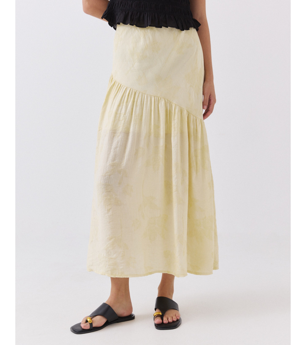 Falda Midi Asimétrica con Caída Fluida | MULAYA