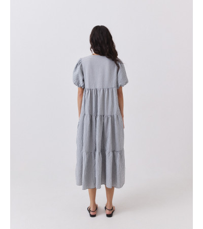 Vestido Midi Manga Abullonada | MULAYA