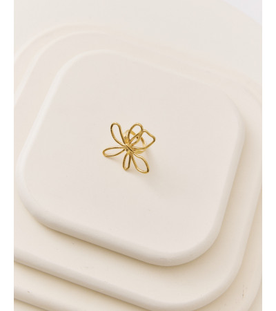 ANILLO FLOR SILUETA