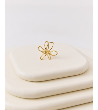 ANILLO FLOR SILUETA