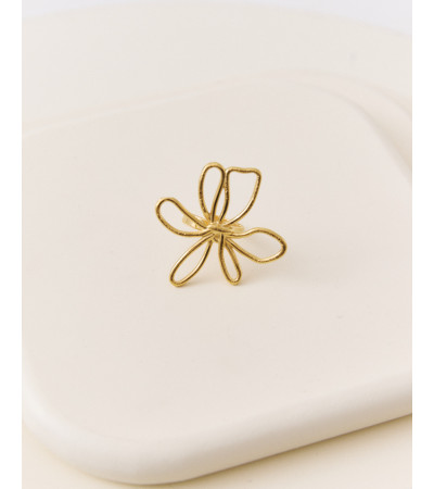 ANILLO FLOR SILUETA