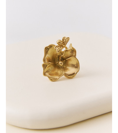 Anillo Ajustable Flor en Forma de Orquídea | MULAYA