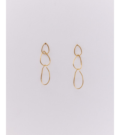 PENDIENTES DE AROS IRREGULARES EN ACERO | MULAYA