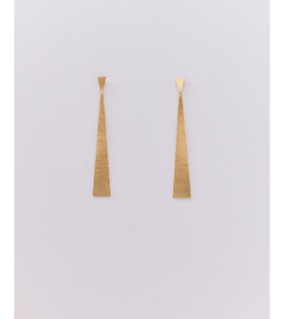 PENDIENTES LARGOS GEOMÉTRICOS DE ACERO | MULAYA