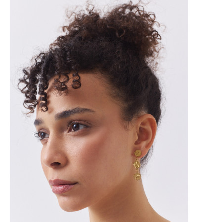 PENDIENTES COLGANTES DE SOLES EN ACERO | MULAYA