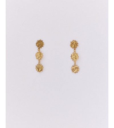 PENDIENTES COLGANTES DE SOLES EN ACERO | MULAYA