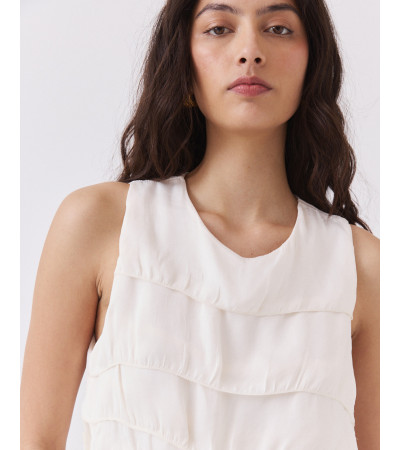 Blusa Volantes Sisa de Lino | MULAYA