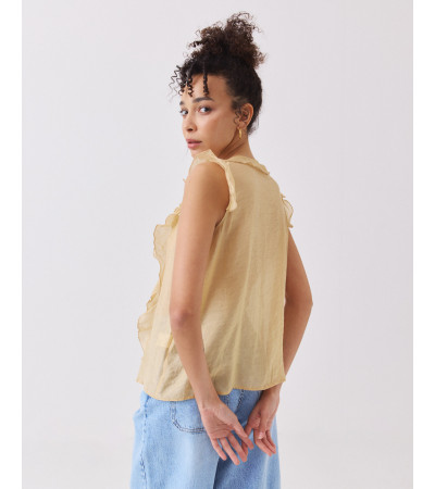 BLUSA VOLANTES FRONTALES SISA | MULAYA