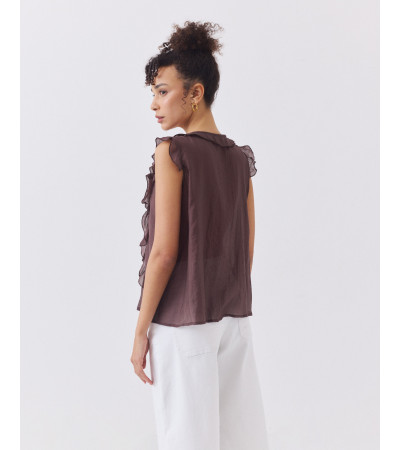 BLUSA VOLANTES FRONTALES SISA | MULAYA