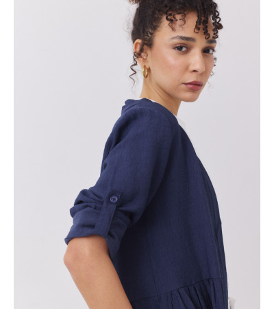 Chaqueta Ligera con Volantes y Charreteras | MULAYA