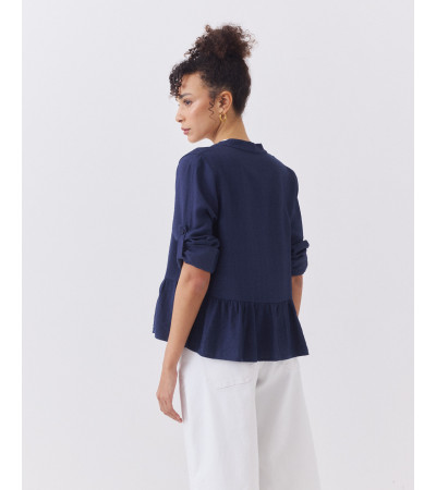 Chaqueta Ligera con Volantes y Charreteras | MULAYA