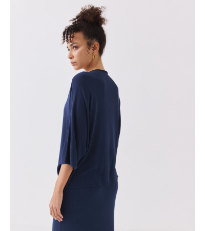 FALDA LARGA DE PUNTO CON CINTURA ELÁSTICA Y VOLANTE | MULAYA