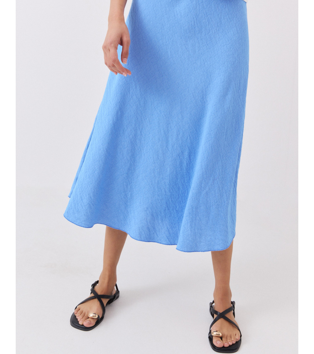 Falda Midi Evasé con Cintura Elástica | MULAYA