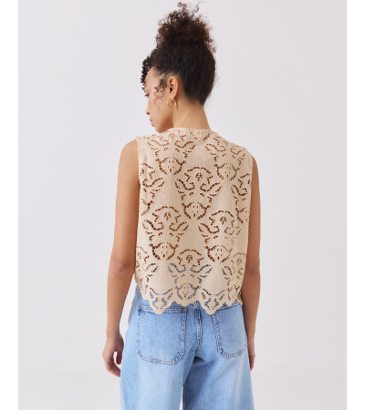 BLUSA BORDADA BAJO ASIMÉTRICO | MULAYA