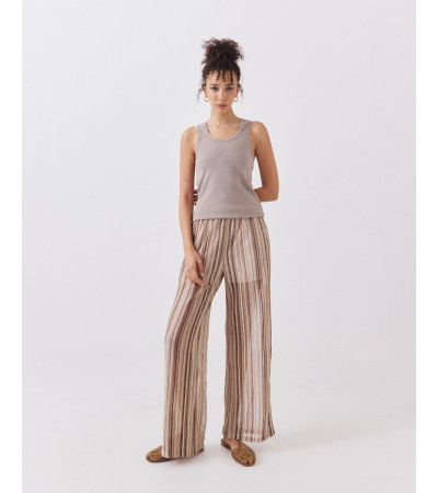 Pantalón Tejido con Rayas de Colores | MULAYA