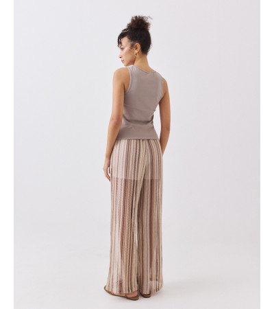 Pantalón Tejido con Rayas de Colores | MULAYA