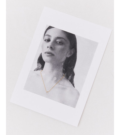 COLLAR DE ACERO CON DIJE DE CIRCONITA MINI | MULAYA