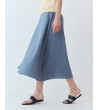 FALDA MIDI EVASÉ CON COSTURA ESTRUCTURAL | MULAYA