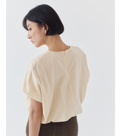 BLUSA EFECTO GLOBO CON BAJO ELÁSTICO | MULAYA