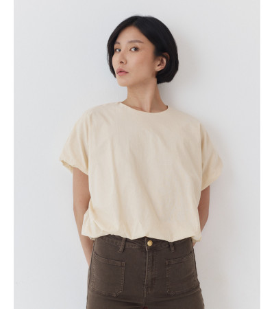 BLUSA EFECTO GLOBO CON BAJO ELÁSTICO | MULAYA