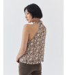 TOP HALTER ESTAMPADO CON ABERTURA TRASERA | MULAYA
