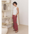 PANTALÓN WIDE LEG ESTAMPADO CON LINO | MULAYA