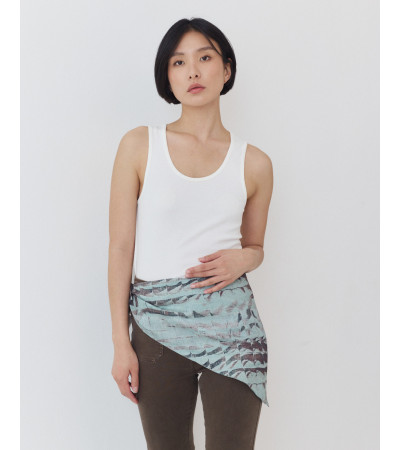 PAÑUELO TRIANGULAR ESTAMPADO MULTIPOSICIÓN | MULAYA