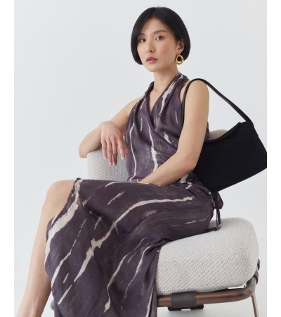 FALDA MIDI ESTAMPADA CRUZADA CON CINTURA ELÁSTICA | MULAYA