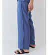 PANTALÓN WIDE LEG FLUIDO CON LAZADA | MULAYA