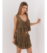 FALDA SHORT CON VOLANTES Y TACHAS | MULAYA