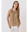 TOP ESTAMPADO CON LAZOS EN HOMBROS | MULAYA