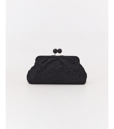 BOLSO CLUTCH DE ENCAJE CON CIERRE BOQUILLA | MULAYA