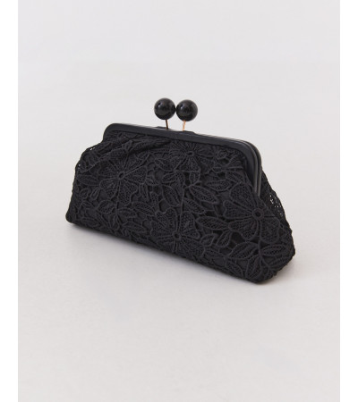 BOLSO CLUTCH DE ENCAJE CON CIERRE BOQUILLA | MULAYA