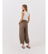 PANTALÓN BOMBACHO FLUIDO CON PLIEGUES | MULAYA