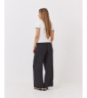 PANTALÓN WIDE LEG DE MEZCLA DE LINO CON CINTURA ELÁSTICA | MULAYA