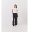 PANTALÓN WIDE LEG DE MEZCLA DE LINO CON CINTURA ELÁSTICA | MULAYA