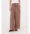PANTALÓN WIDE LEG DE RAYAS CON LAZADA | MULAYA