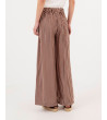 PANTALÓN WIDE LEG DE RAYAS CON LAZADA | MULAYA