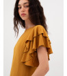 BLUSA CON MANGAS DE VOLANTES | MULAYA