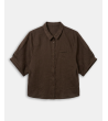 CAMISA DE LINO CON BOLSILLO FRONTAL | MULAYA