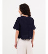 BLUSA CON ACABADOS EN ONDAS | MULAYA