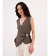 TOP CRUZADO CON BROCHE PLATEADO | MULAYA