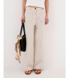 PANTALÓN WIDE LEG CON BOLSILLOS DE PARCHE | MULAYA